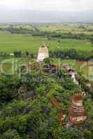 Stupa and fields