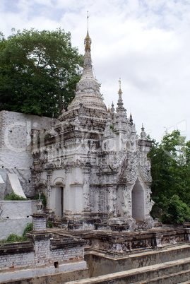 Small white stupa
