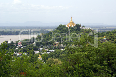 Stupa and forest