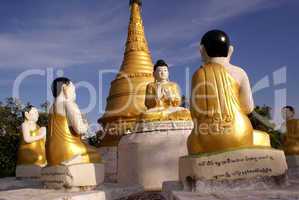 Buddha and monks