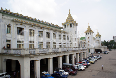 Facade of train station