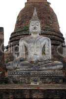 Buddha and stupa