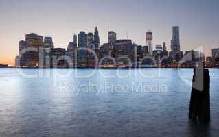 Brooklyn Bridge towards lower manhattan