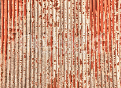 Texture pattern of rusting sheet of metal
