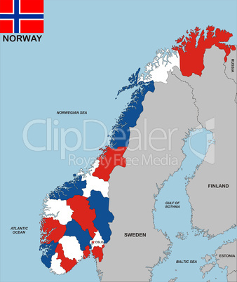 norway map