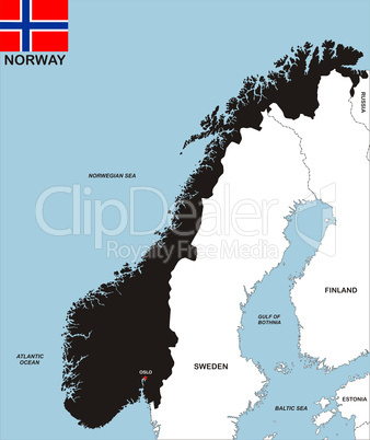 norway map