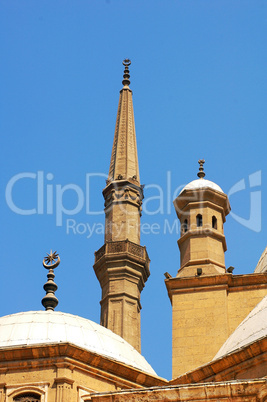 Scenery of the famous Islamic castle in Cairo,Egypt