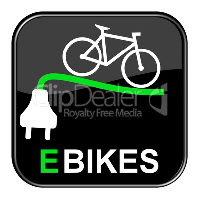 Glossy Button schwarz - EBikes