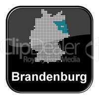 Glossy Button schwarz - Brandenburg