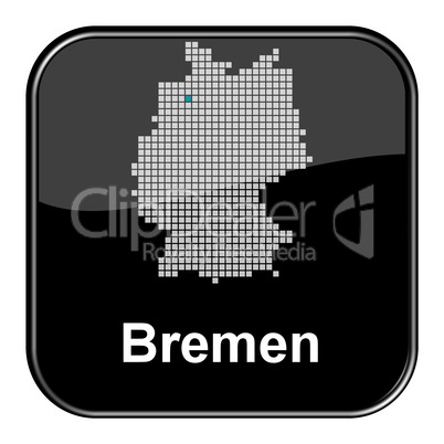 Glossy Button schwarz - Bremen