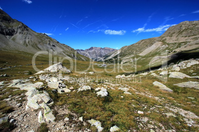 View from the Cayolle pass, France