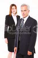 businessman and businesswoman