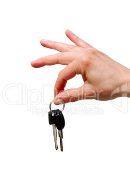 hand holding keys