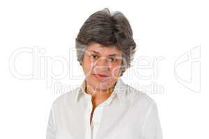 Gesicht einer Seniorin