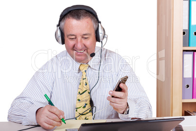 Businessman with Headset