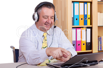 Businessman with Headset