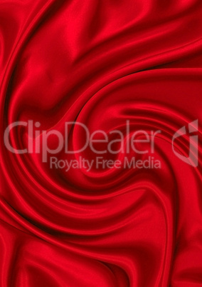 Red silk material