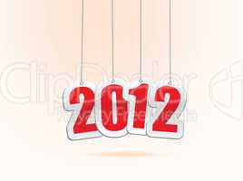 2012 new year greetings in vector