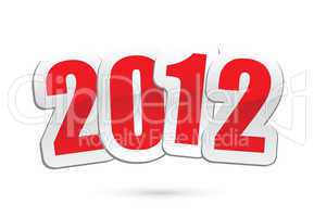 2012 new year greetings in vector