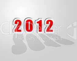 2012 new year greetings in vector