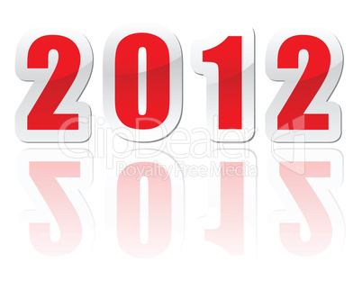 2012 new year greetings in vector