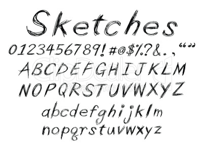 sketch alphabet