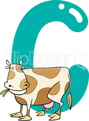 C for cow