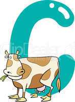 C for cow