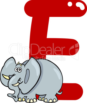 E for elephant