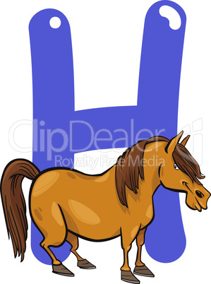 H for horse