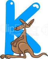 K for kangaroo