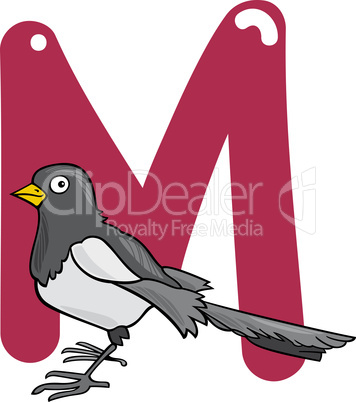 M for magpie