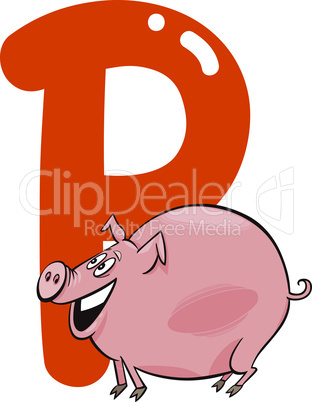 P for pig