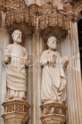 the porch of historical monastery of Batalha