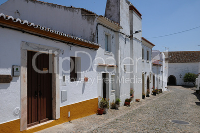 the old village of Evora Monte, in Portugal