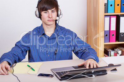 Businessman with Headset