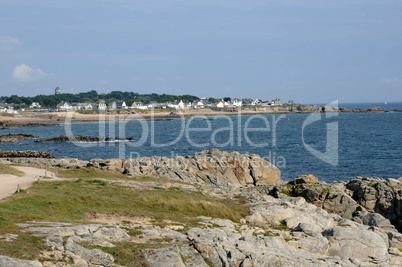 France, La Cote Sauvage in Batz sur Mer