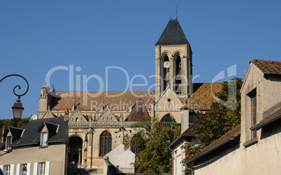 Ile de France, the gothic church of Vetheuil