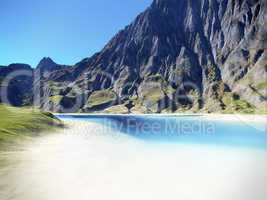 beach scenery background