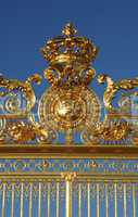 France, golden gate of Versailles palace