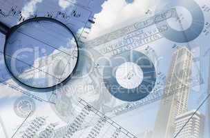 Financial and business charts and graphs
