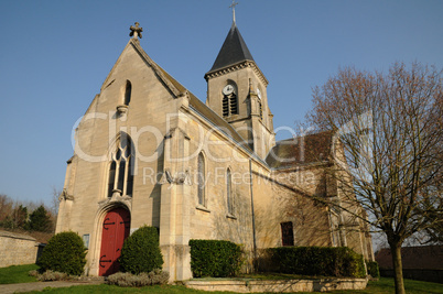 France, church of Frémainville in Val d Oise