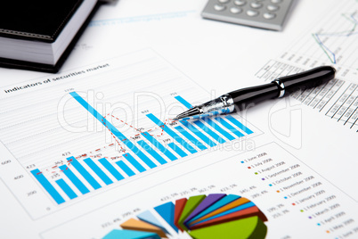 financial charts and graphs