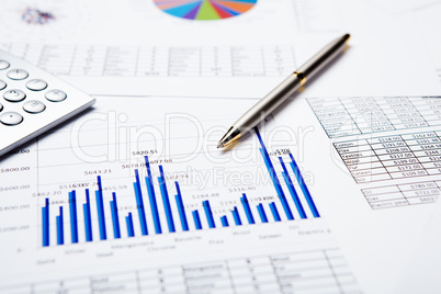 financial charts and graphs