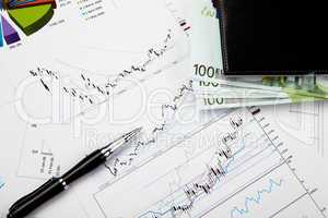 financial charts and graphs