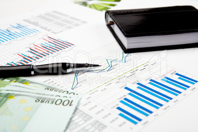 financial charts and graphs