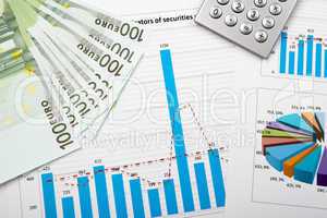 financial charts and graphs