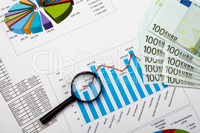 financial charts and graphs