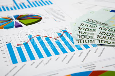 financial charts and graphs