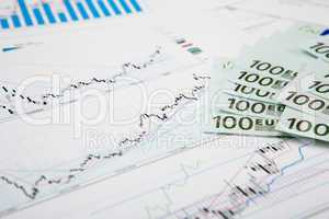 financial charts and graphs